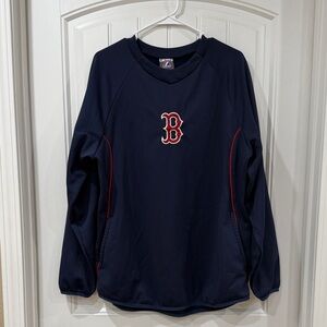 EUC Boston Red Sox Navy Pullover